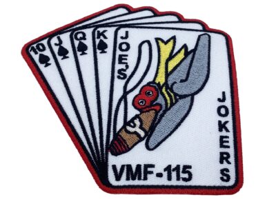 VMF-115 Joe's Jokers Patch- With Hook and Loop