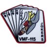 VMF-115 Joe's Jokers Patch- No Hook and Loop