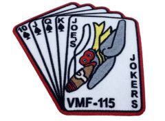 VMF-115 Joe's Jokers Patch- No Hook and Loop