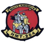 HMT-204 White Knights Patch - No Hook and Loop