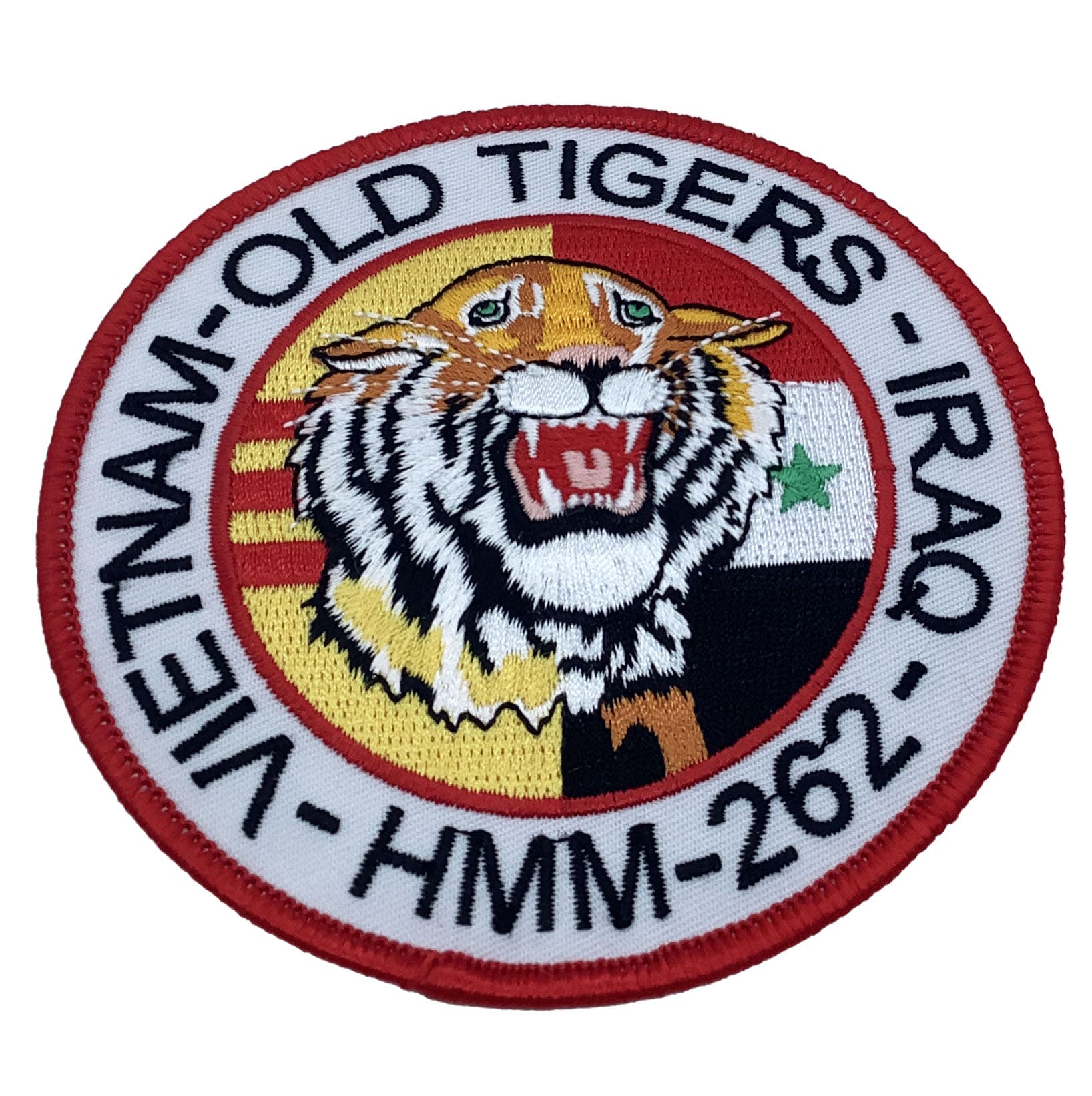 HMM 262 Old Tigers Squadron Patch- Plastic Backing/Sew On, 4