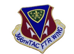 366th Fighter Wing 3.5" Patch – Plastic Backing