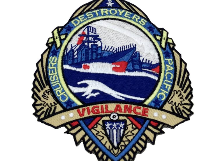Top Gun Patch of Cruisers, Destroyers Pacific Vigilance