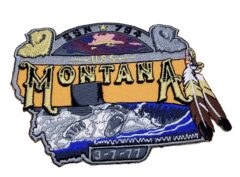USS MONTANA SSN-794 Patch - With Hook and Loop