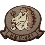 HMH-461 Iron Horse Tan Patch – With Hook and Loop