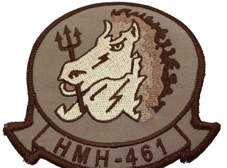 HMH-461 Iron Horse Tan Patch – With Hook and Loop