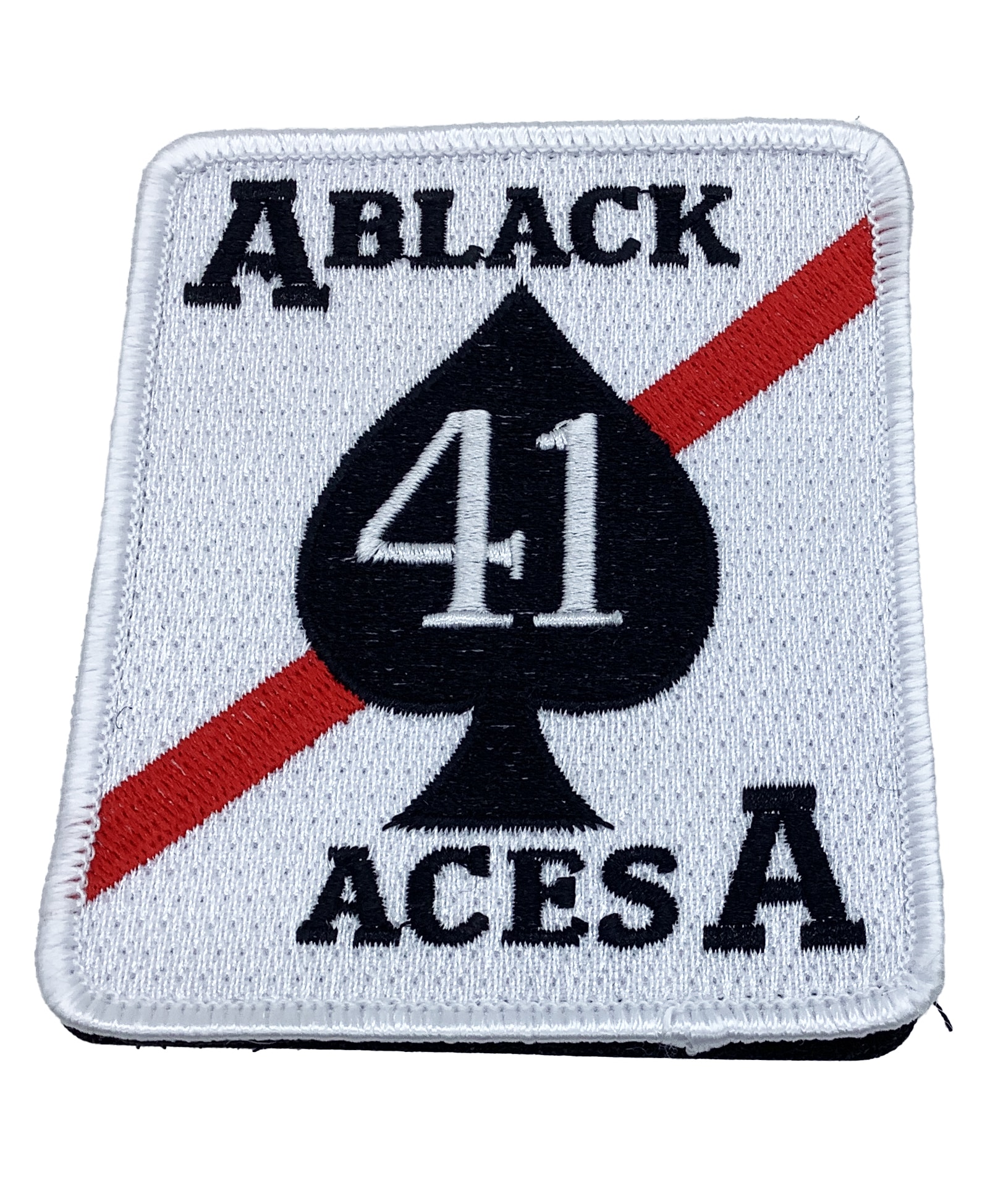 VF-41 / VFA-41 Black Aces Squadron Patch - With Hook and Loop