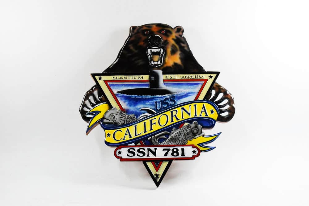 SSN-781 USS California Plaque
