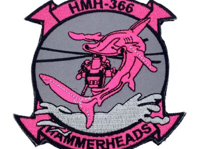 HMH-366 Hammerheads Cancer Awareness Patch – With Hook and Loop