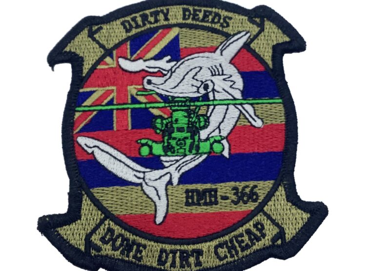 HMH-366 Dirty Deeds Patch – No Hook and Loop