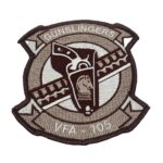 VFA-105 Gunslingers Patch Tan – With Hook and Loop