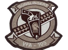 VFA-105 Gunslingers Patch Tan – No Hook and Loop