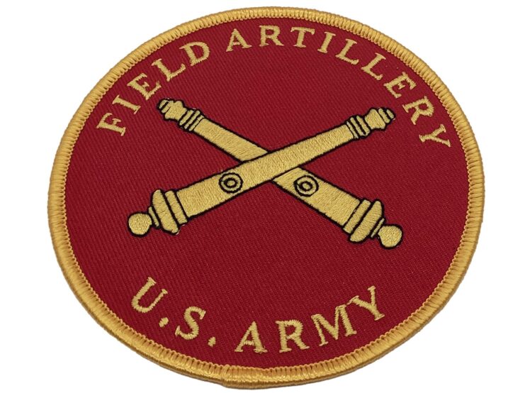 US Army Field Artillery Patch – No Hook and Loop