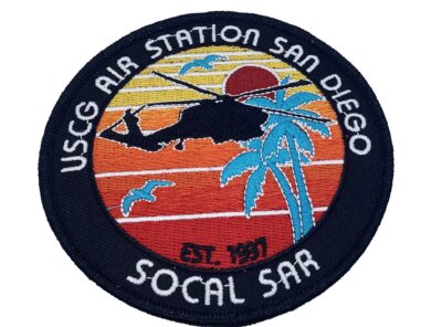 USCG Air Station San Diego Patch – No Hook and Loop