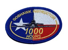 T-45 Goshawk 1000 Hours Instructor Patch – With Hook and Loop