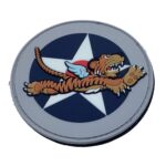 US Army Air Corps WWII Flying Tigers PVC Patch – With Hook and Loop