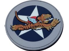 US Army Air Corps WWII Flying Tigers PVC Patch – With Hook and Loop