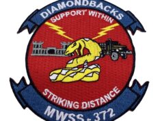 MWSS-372 Diamondbacks Patch – With Hook and Loop