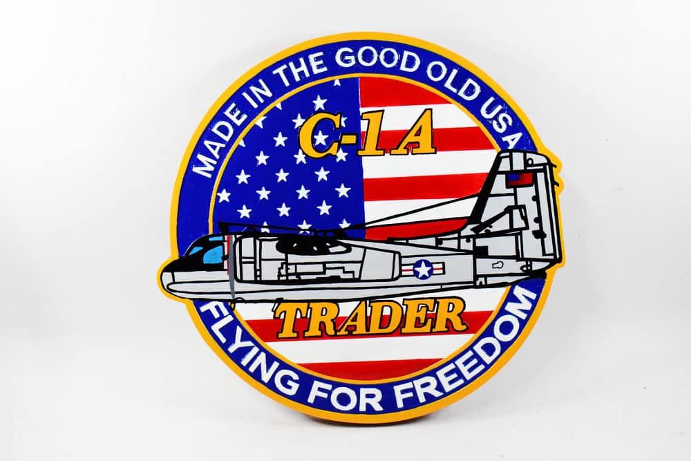 C-1 Trader 'Flying for Freedom' Plaque