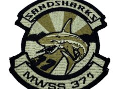 MWSS-371 Sandsharks (Green) Patch – Plastic Backing