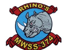 MWSS-374 Rhinos Patch – Plastic Backing
