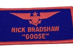 Nick Bradshaw “Goose” Name Tag   – Plastic Backing