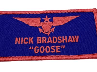 Nick Bradshaw “Goose” Name Tag Patch – With Hook and Loop