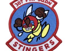 307th Fighter Squadron Patch – Plastic Backing