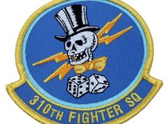 310th Fighter Squadron Patch – Plastic Backing