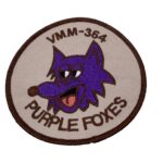 VMM-364 Purple Foxes (Tan) Squadron Patch – Sew On