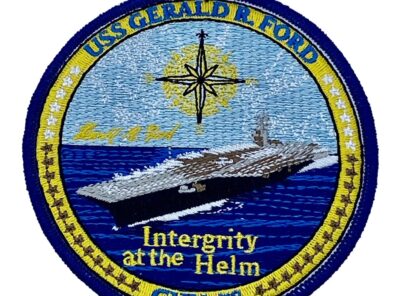 USS Gerald Ford Patch – Plastic Backing
