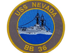 USS Nevada BB-36 Patch – Plastic Backing