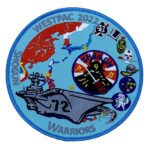 VFA-41 Black Aces Westpac 2022 Cruise Patch - Plastic Backing