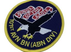 101st Avn Wings of the Eagle Patch Patch – With Hook and Loop