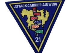 Attack Carrier Air Wing 21 Patch – With Hook and Loop