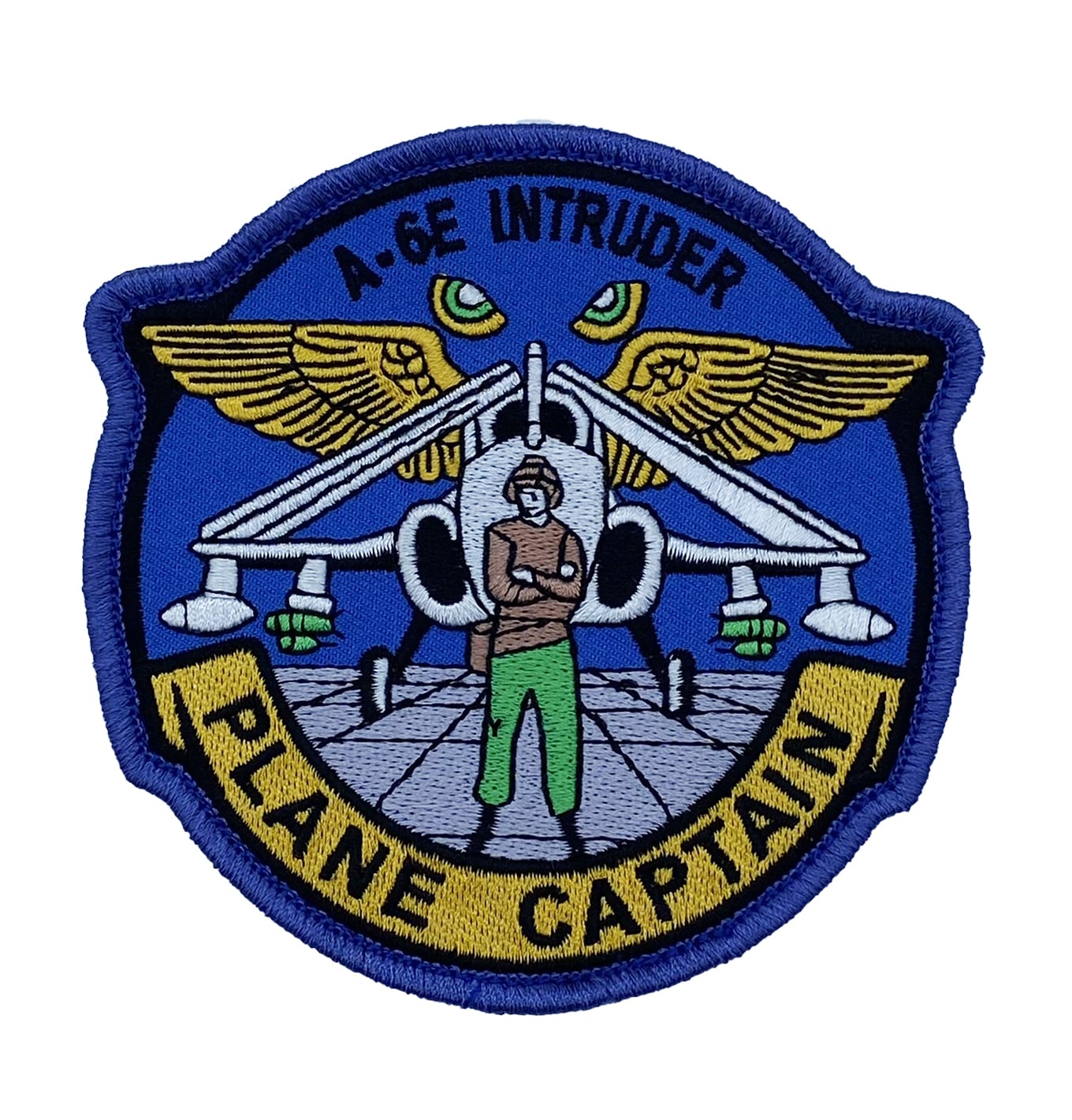 A-6 Plane Captain Patch – Plastic Backing