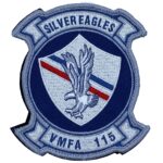 VMFA-115 Silver Eagles Squadron Patch – With Hook and Loop