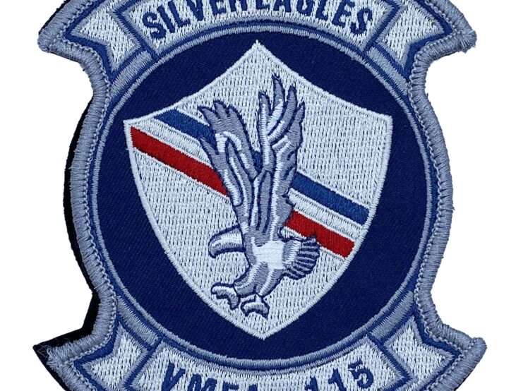 VMFA-115 Silver Eagles Squadron Patch – With Hook and Loop