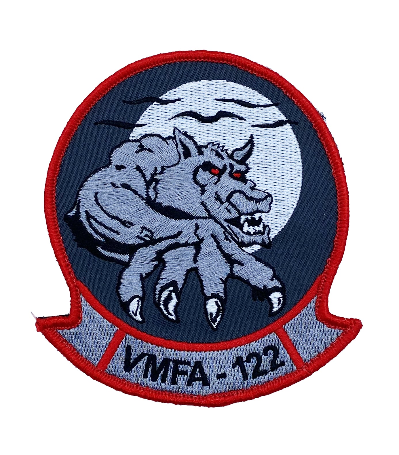 VMFA-122 Werewolves Patch – With Hook and Loop