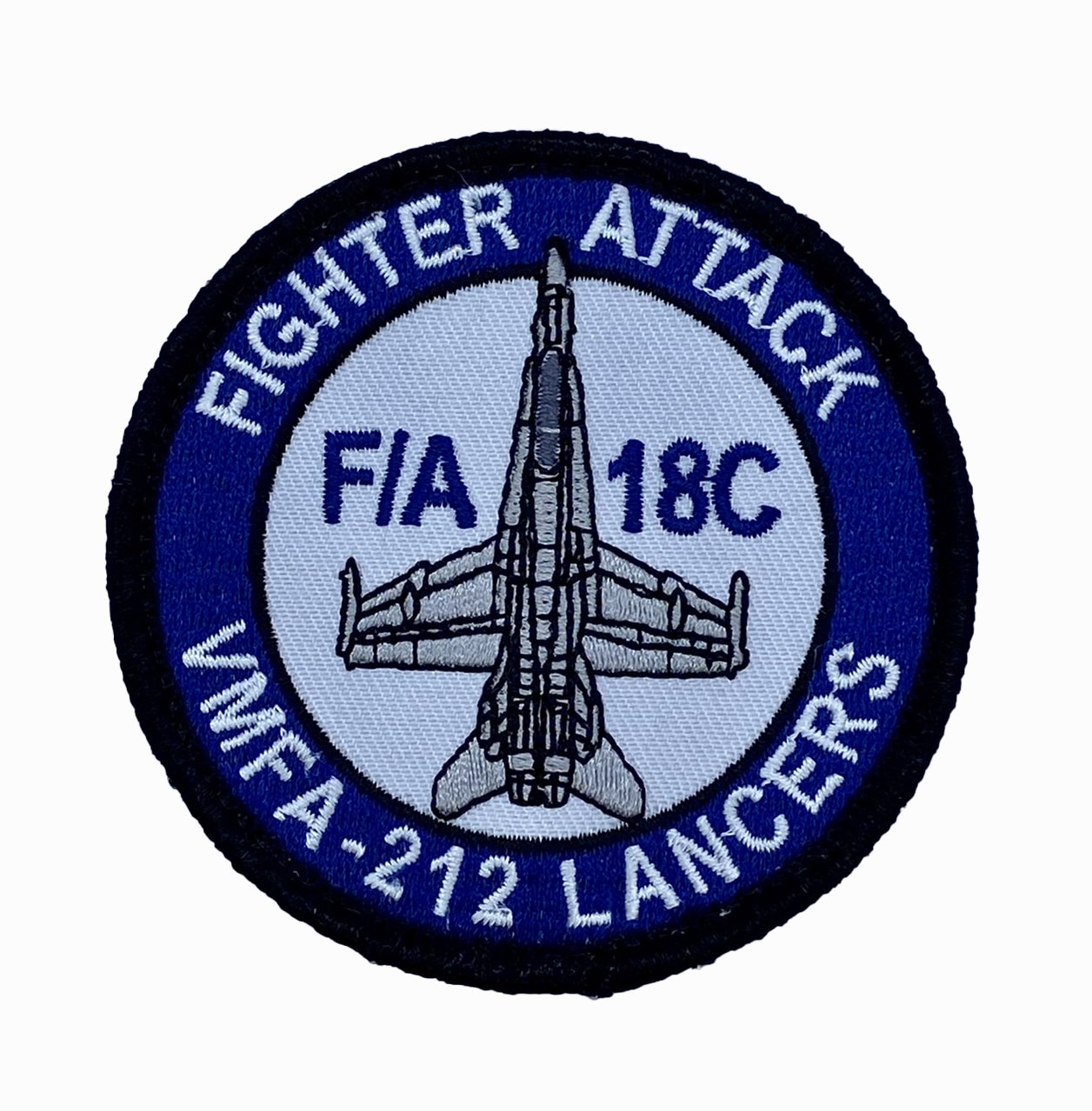 VMFA-212 Lancers F-18 Shoulder Patch - With Hook and Loop