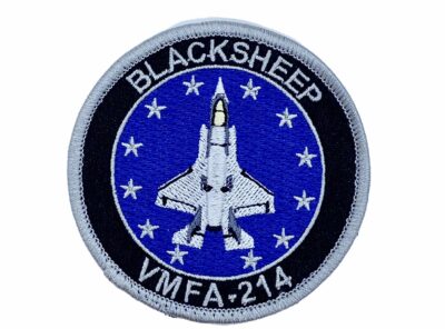 VMFA-214 Blacksheep Shoulder Patch - With Hook and Loop