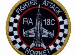 VMFA-312 Checkerboards F-18C Shoulder Patch – With Hook and Loop