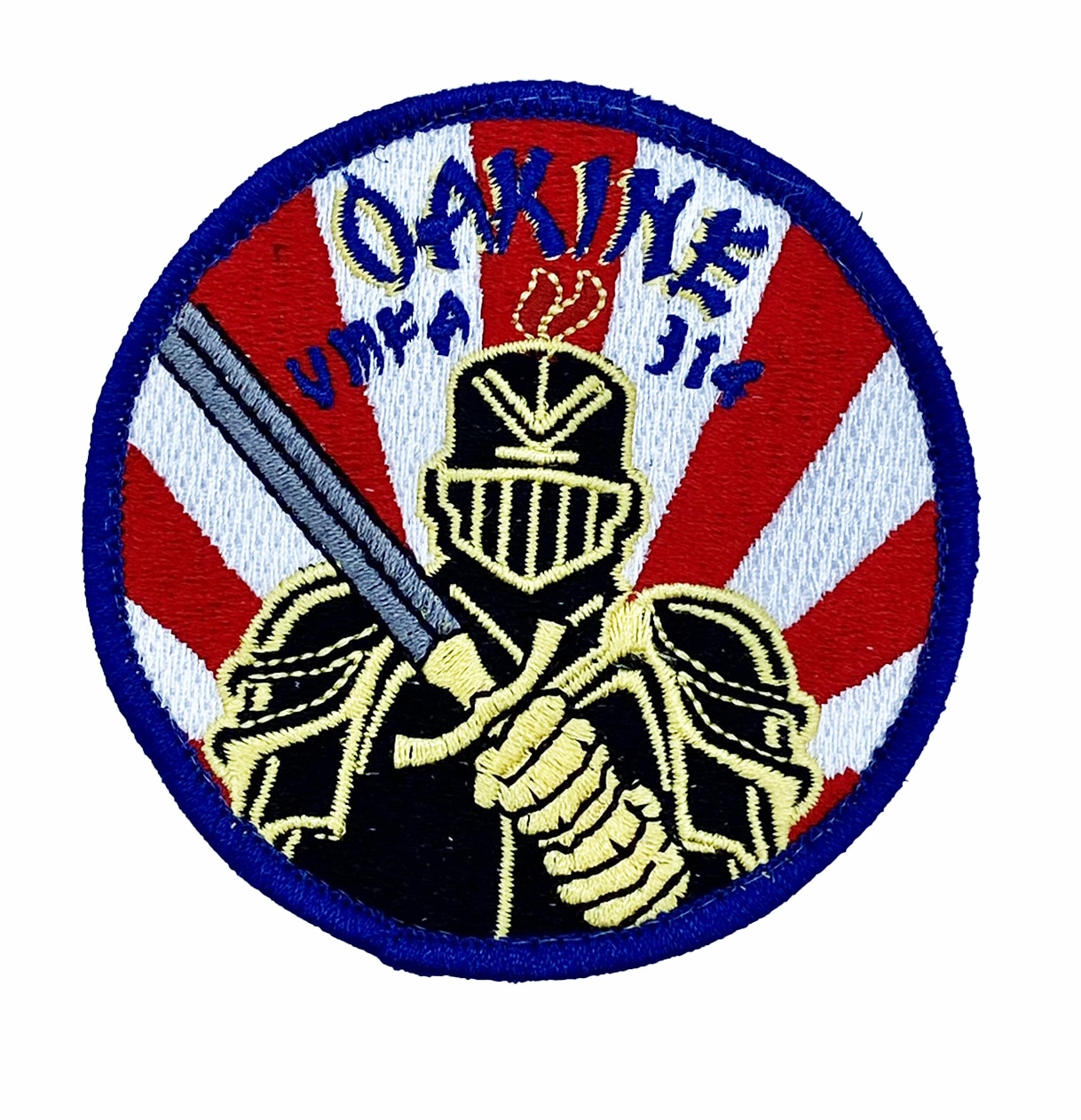 VMFA-314 Black Knights 2022 Cruise Patch - With Hook and Loop