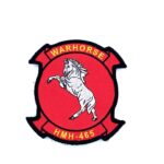 HMH-465 Warhorse Patch – With Hook and Loop