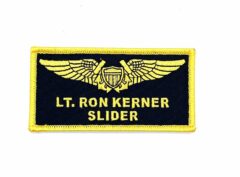 LT Ron Kerner 'SLIDER' TOPGUN Name Tag Patch - Hook and Loop