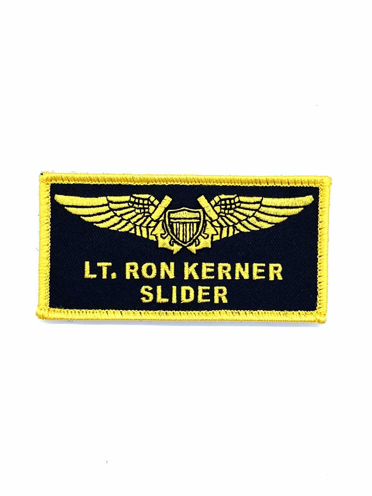 LT Ron Kerner 'SLIDER' TOPGUN Name Tag Patch - Sew On