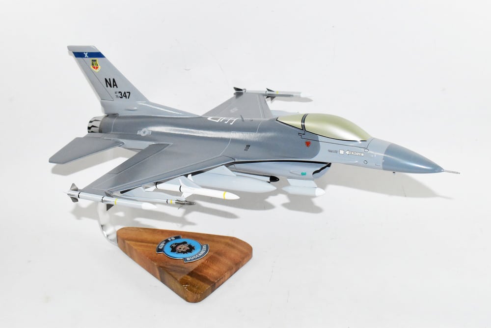 428th Tac Fighter Squadron Buccaneers 1981 F-16 Model, Lockheed Martin, Mahogany, 1/33 (18")Scale