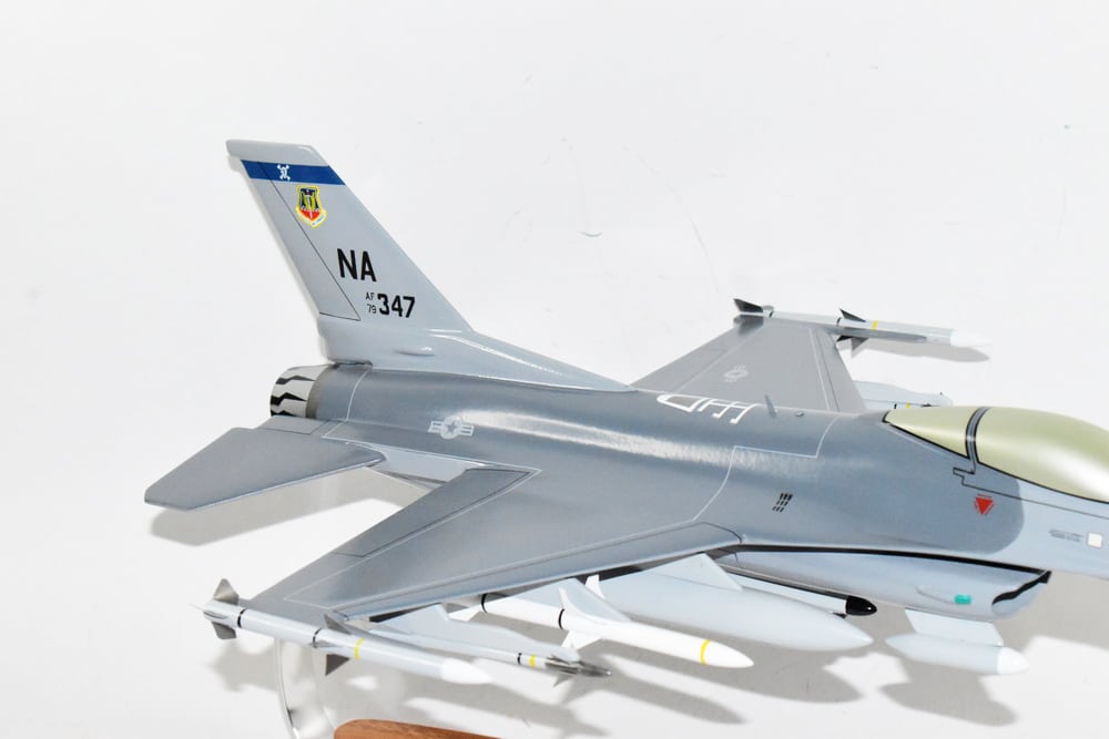 428th Tac Fighter Squadron Buccaneers 1981 F-16 Model, Lockheed Martin, Mahogany, 1/33 (18")ScaleBlock 40 Model