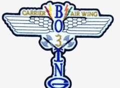 Carrier Air Wing CVW-3 Boeing Patch – With Hook and Loop