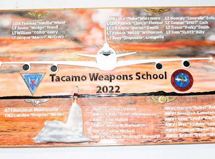 Tacamo Weapons School 2022 36 inch Plaque